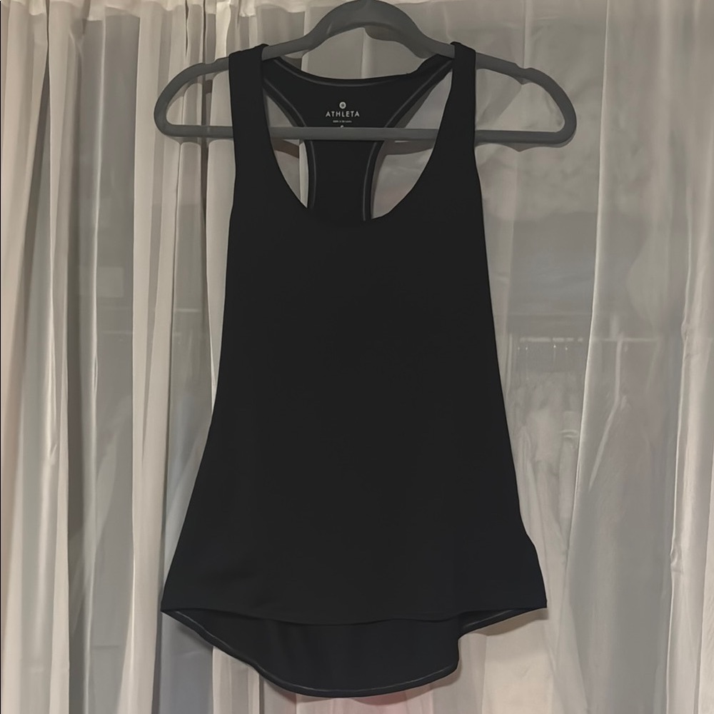 Athleta Black High Low Tank Top